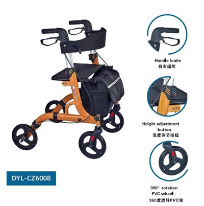 Cerddwr Rholiwr Ysgafn Gwych Ar gyfer Pobl Hŷn